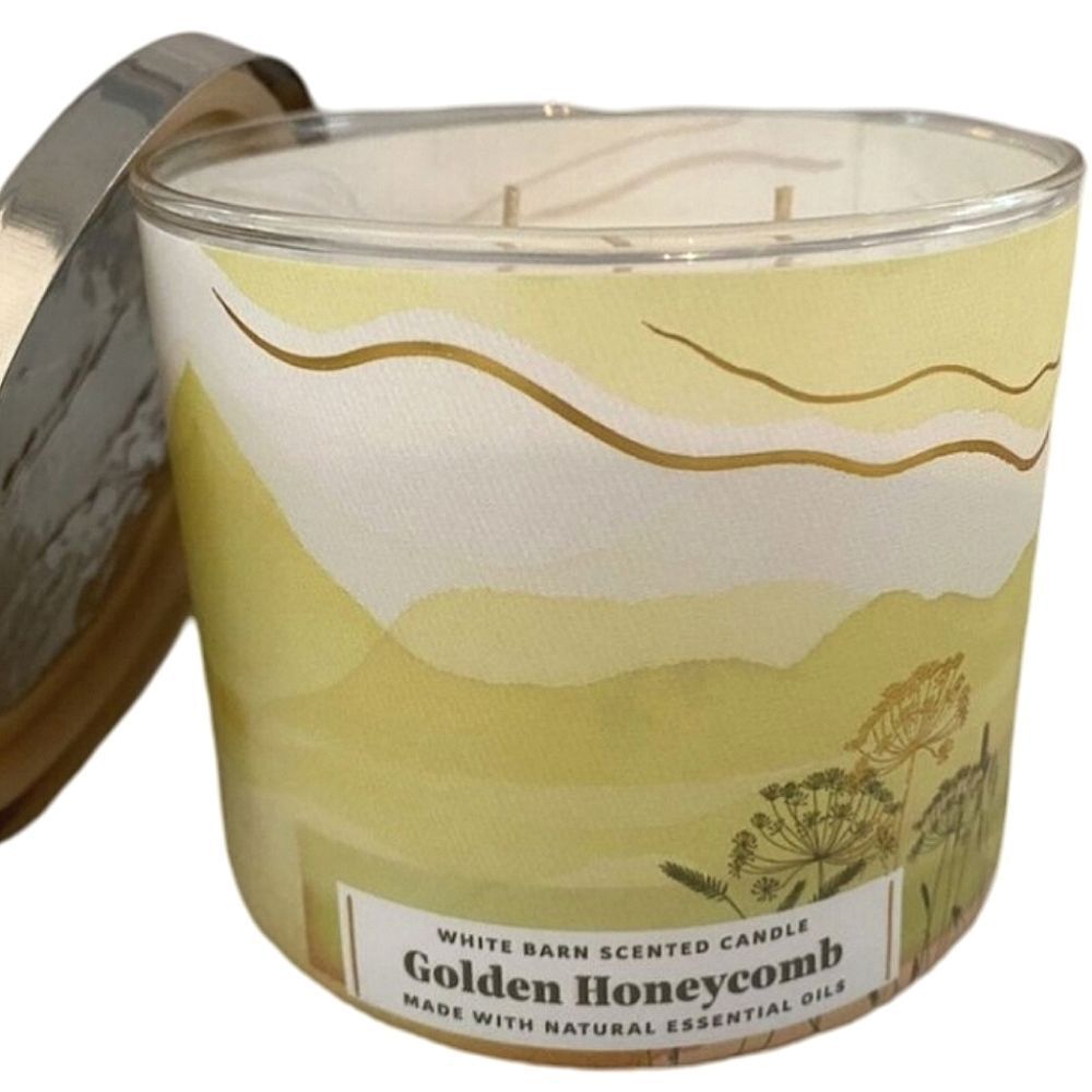 Bath & Body Works 3 Wick Candle Golden Honeycomb NEW box